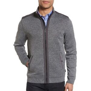 Ted Baker London Men’s Whooty Full Zip Quilted Jacket Gray Size 6/2XL